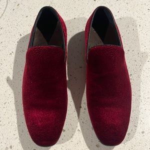 Robert graham velvet red shoes
